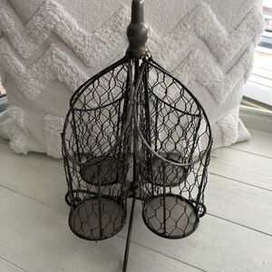 Black Metal Wire Utensil Holder